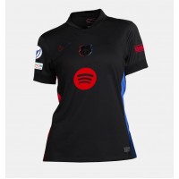 Camiseta Barcelona Ansu Fati #10 Segunda Equipación Replica 2024-25 para mujer mangas cortas